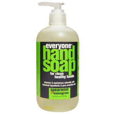 Everyone, Hand Soap, Spearmint + Lemongrass, 12.75 fl oz (377 ml)