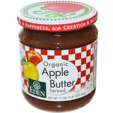 Eden Foods, زبدة التفاح القابلة للدهن، 17 أونصة (482 جم)