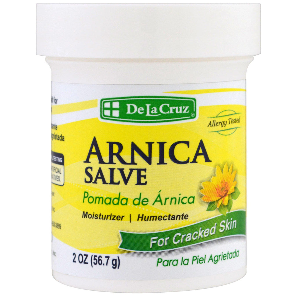De La Cruz, Arnica Salve, til revnet hud, 2 oz (56,7 g)