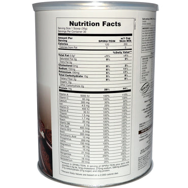 Nature's Plus, Spiru-Tein, High Protein Energy Meal, Cookies & Cream, 2.3 lbs (1050 g)