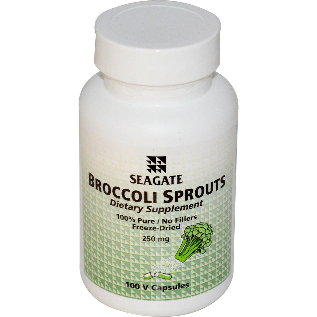 Seagate, pousses de brocoli, 250 mg, 100 gélules végétariennes