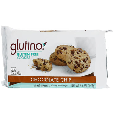 Glutino, Gluten Free Cookies, Chocolate Chip, 8.6 oz (245 g)