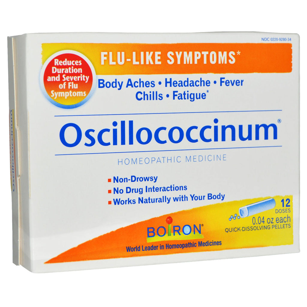 Boiron, Oscillococcinum, 12 dosis, 0,04 oz cada una