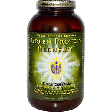 HealthForce Superfoods, Alchimie des protéines vertes, Mélange Desert Sun, 17,65 oz (500 g)