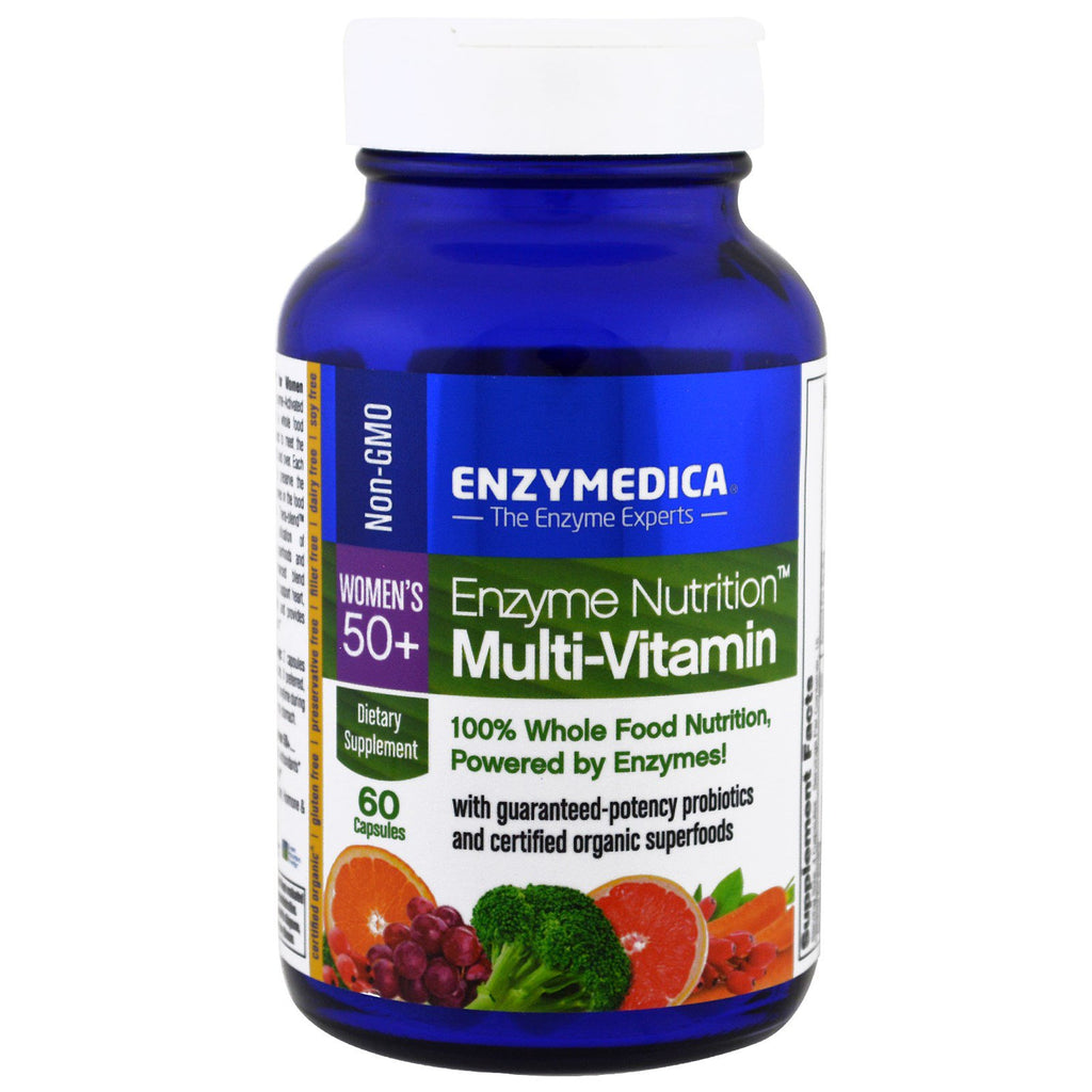 Enzymedica, Enzyme Nutrition, Multi-Vitamin, Women's 50+, 60 Capsules
