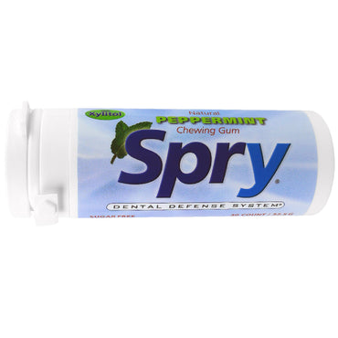 Xlear Spry natuurlijke kauwgom pepermunt 30 stuks (32,5 g)