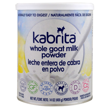 Kabrita, Leite de Cabra Integral em Pó, 400 g (14 onças)