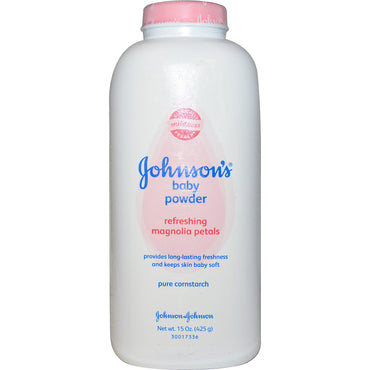 Johnson's, Baby Powder, forfriskende Magnolia kronblad, 15 oz (425 g)