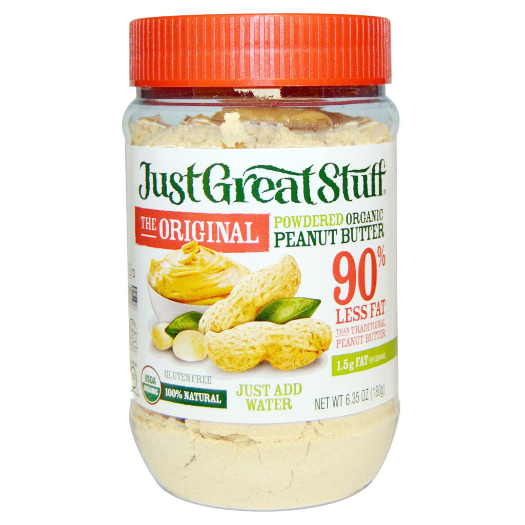 Betty Lou's, Just Great Stuff, Manteiga de Amendoim em Pó, O Original, 180 g (6,35 oz)