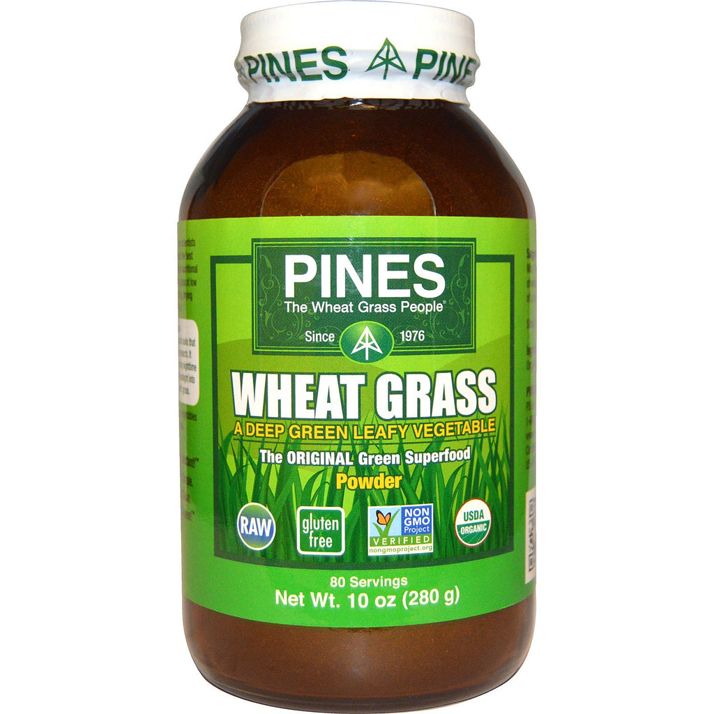 Pines International, proszek z trawy pszenicznej, 10 uncji (280 g)
