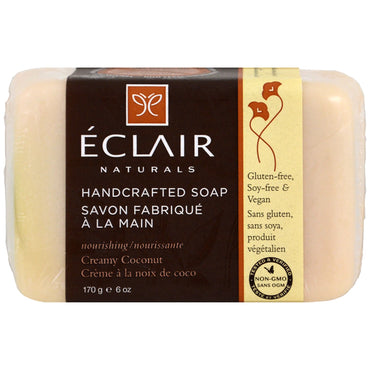 Eclair Naturals, صابون مصنوع يدويًا، جوز الهند الكريمي، 6 أونصة (170 جم)