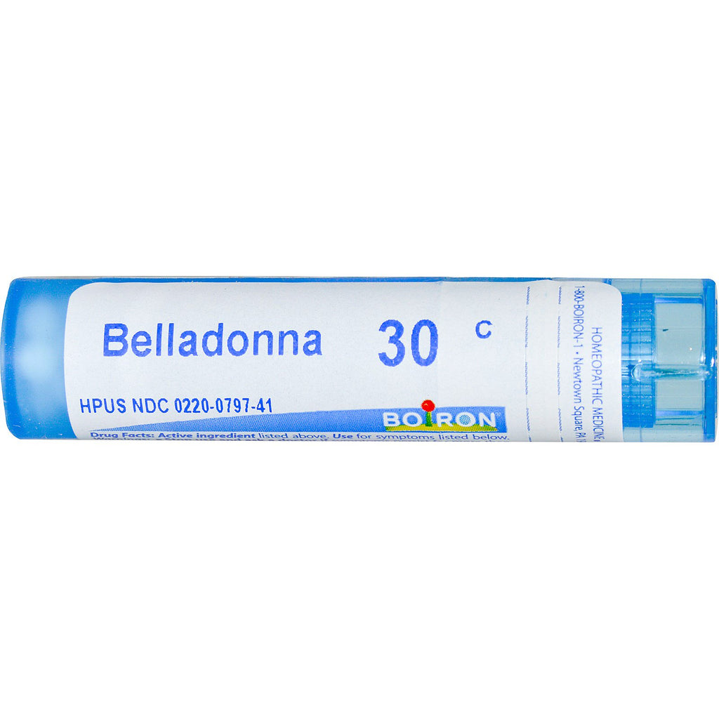 Boiron, enkeltmidler, belladonna, 30c, 80 piller