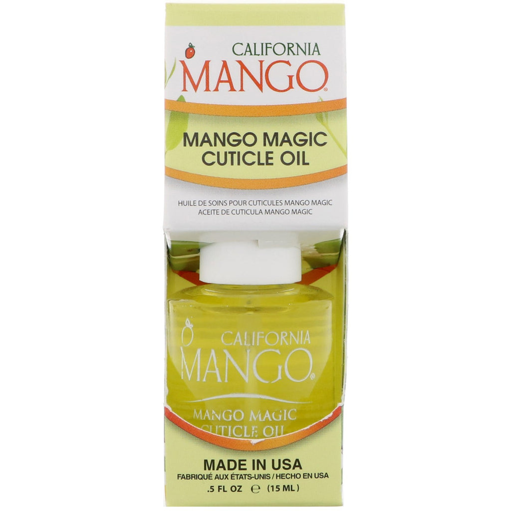California Mango, น้ำมัน Mango Magic Cuticle, 0.5 ออนซ์ (15 มล.)