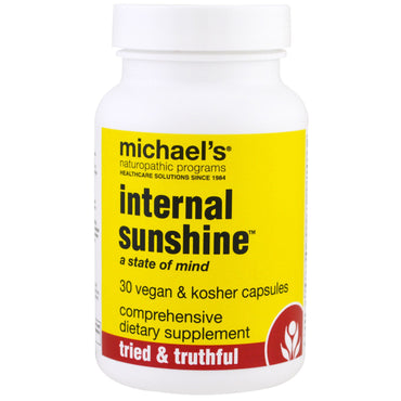 Michael's natuurgeneeskundige, interne zonneschijn, 30 veganistische en koosjere capsules
