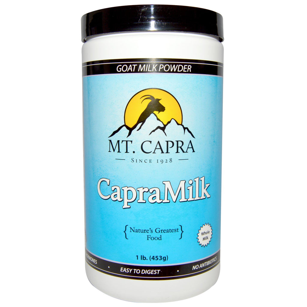 Mount Capra, CapraMilk, geitenmelkpoeder, 1 lb (453 g)