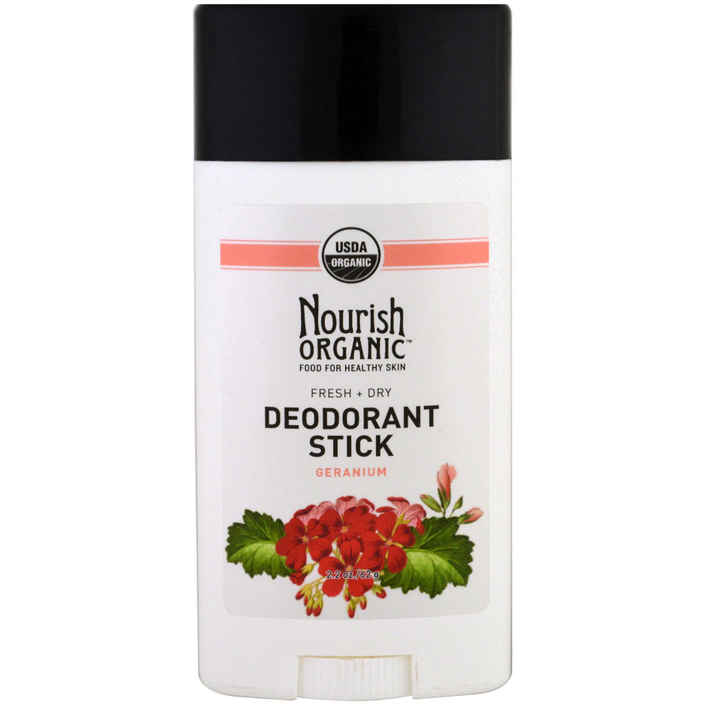 Nourish, Stick déodorant frais et sec, Géranium, 2,2 oz (62 g)