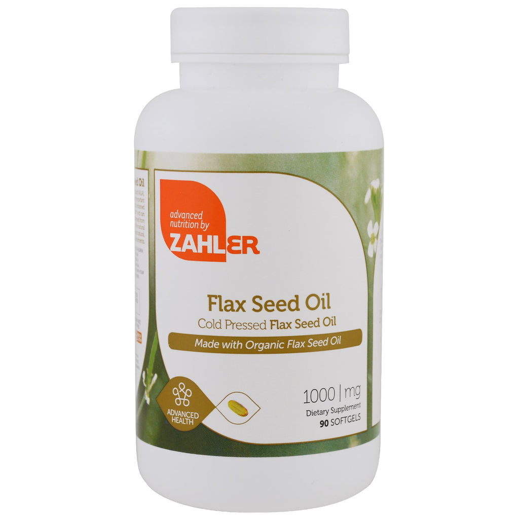 Zahler,  Flax Seed Oil, 1,000 mg, 90 Softgels