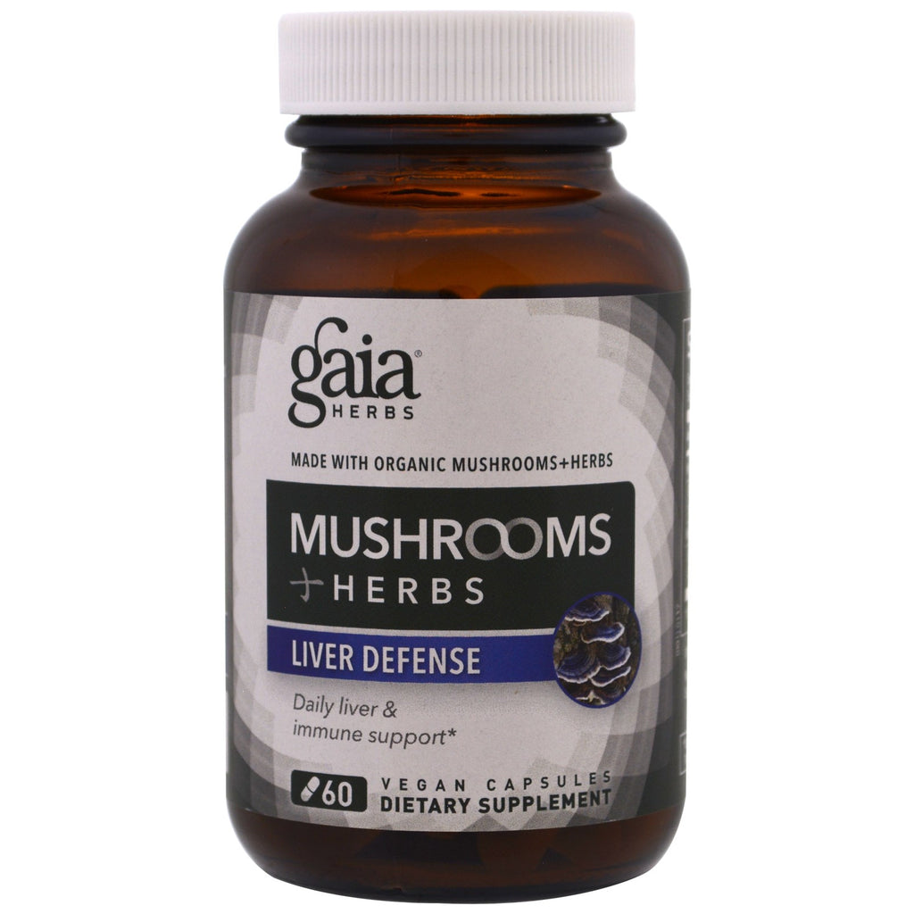 Gaia Herbs, Mushrooms + Herbs, Liver Defense , 60 Veggie Caps