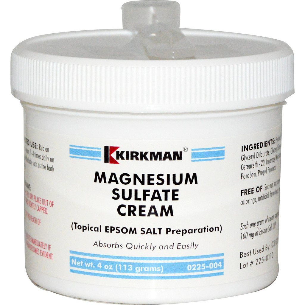 Kirkman Labs, crema al solfato di magnesio, 4 once (113 g)