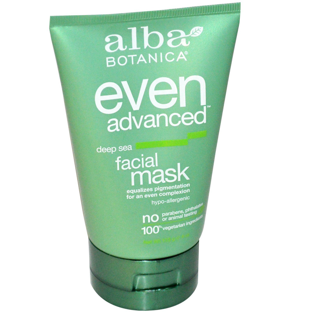 Alba Botanica, zelfs geavanceerd, diepzee, gezichtsmasker, 4 oz (113 g)