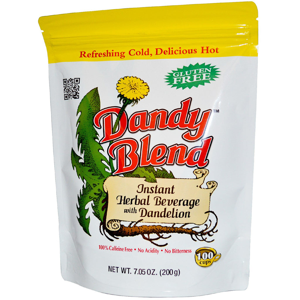 תערובת Dandy, משקה צמחים מיידי עם שן הארי, ללא קפאין, 7.05 אונקיות (200 גרם)