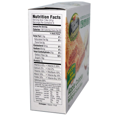 Health Valley Multigrain Cereal Bars Apple Cobbler 6 barer 1,3 oz hver