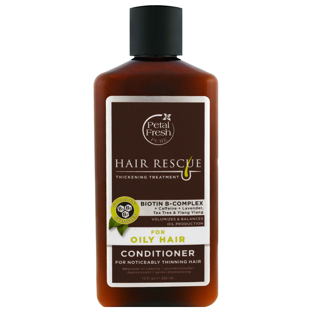Petal Fresh, Pure, Hair Rescue, Traitement revitalisant épaississant, pour cheveux gras, 12 fl oz (355 ml)
