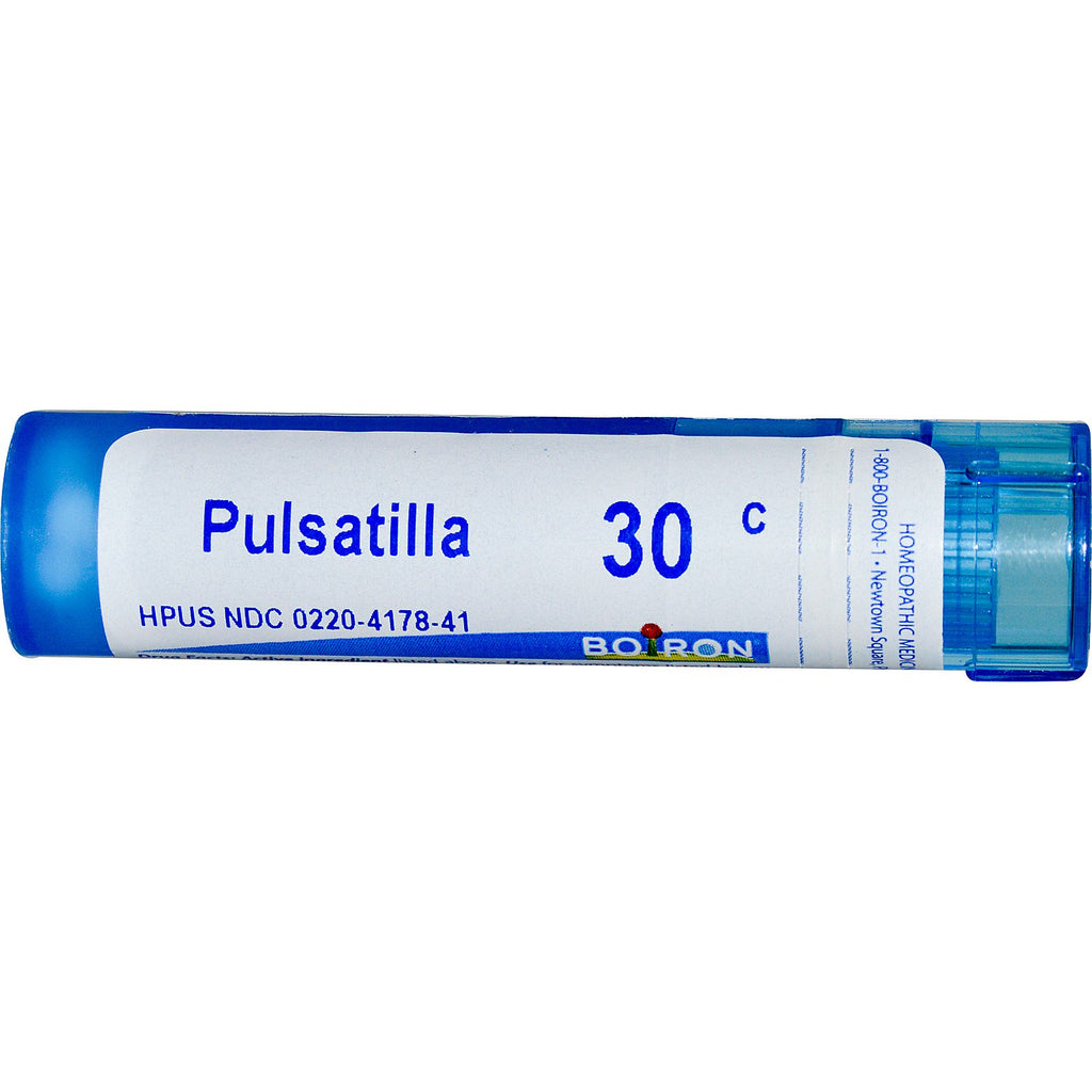 Boiron, remedios únicos, Pulsatilla, 30 °C, aproximadamente 80 gránulos