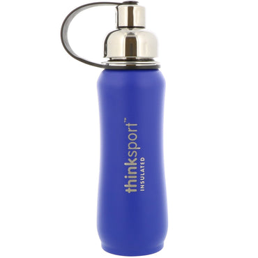 Think, Thinksport, Insulated Sports Bottle, Blue, 17 oz (500 ml)