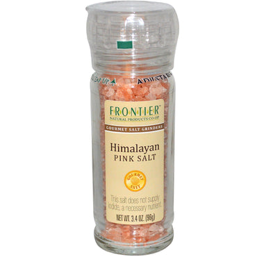 Frontier Natural Products, ملح الهيمالايا الوردي، مطحنة ملح للذواقة، 3.4 أونصة (96 جم)