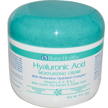 Home Health, Hyaluronic Acid, Moisturizing Cream with Restorative Hydration Complex, 4 oz (113 g)