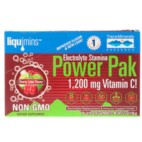 Trace Minerals Research, Resistencia de electrolitos, Power Pak, lima cereza, 1200 mg, 30 paquetes, 5,2 g (0,18 oz) cada uno