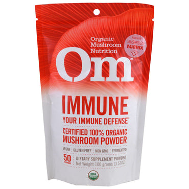 OM  Mushroom Nutrition, Immune, Mushroom Powder, 3.57 oz (100 g)