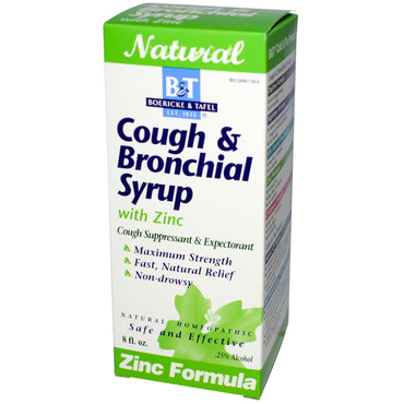 Boericke & Tafel, Cough & Bronchial Syrup, with Zinc, 8 fl oz