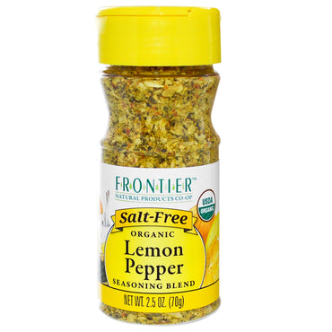 Frontier Natural Products,  Lemon Pepper Seasoning Blend, 2.5 oz (70 g)
