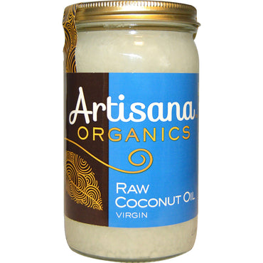 Artisana, s, ulei crud de nucă de cocos, virgin, 14 oz (414 g)