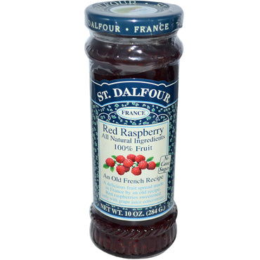 St. Dalfour, zmeura rosie, tartinat cu fructe, 10 oz (284 g)