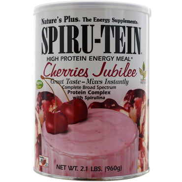 Nature's Plus, Spiru-Tein, proteinreiche Energiemahlzeit, Pulver, Cherries Jubilee, 2,1 lbs (960 g)