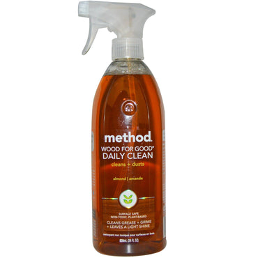 Methode, Hout voor een goede dagelijkse reiniging, Amandel, 28 fl oz (828 ml)