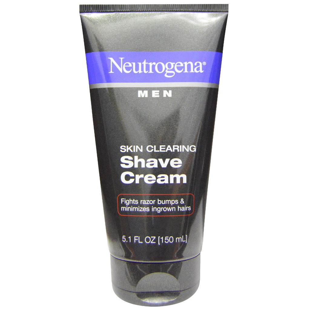 Neutrogena, Homens, Creme de Barbear para Limpeza de Pele, 150 ml (5,1 fl oz)