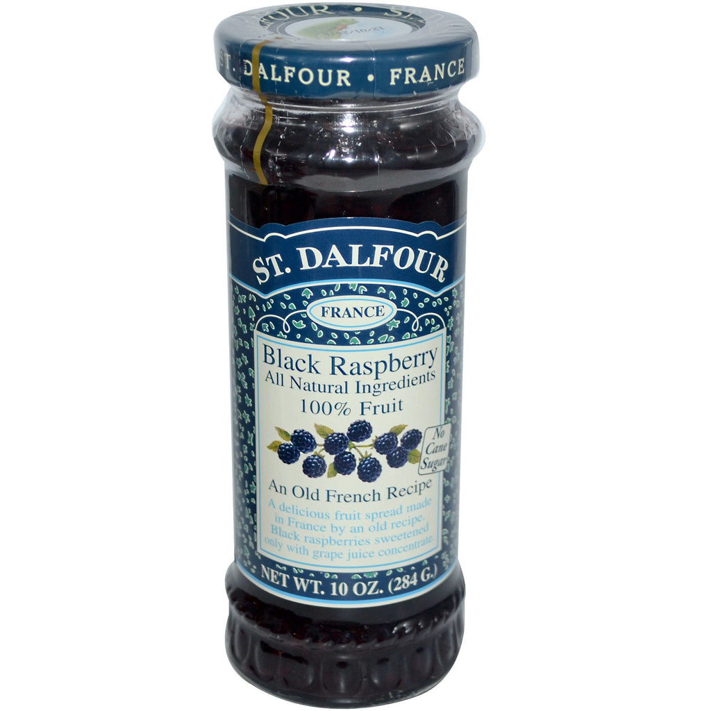 St. Dalfour, Black Raspberry, Fruit Spread, 10 oz (284 g)