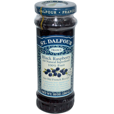 St. Dalfour, sort hindbær, frugtpålæg, 10 oz (284 g)
