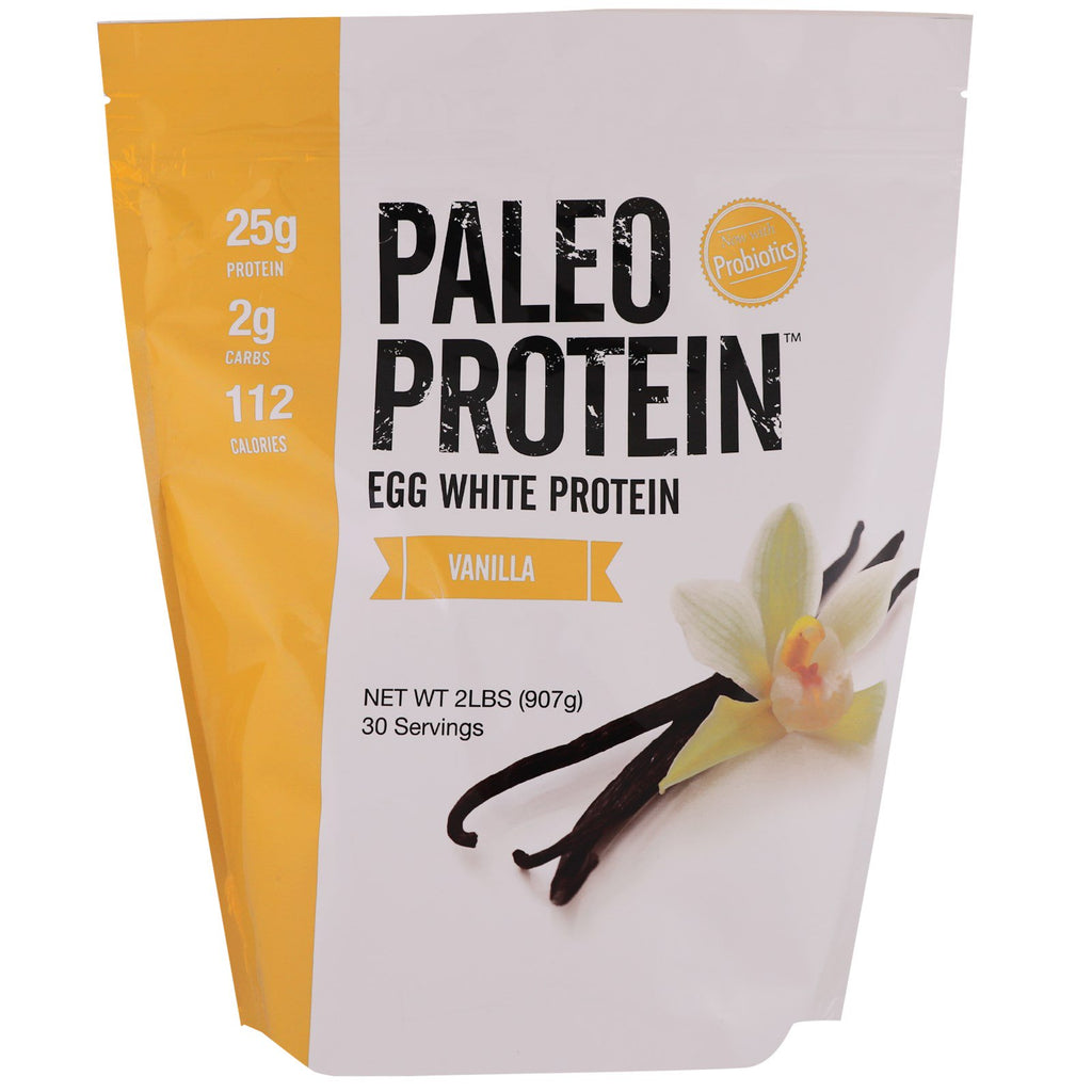 Julian Bakery, Paleo Protein, โปรตีนไข่ขาว, วานิลลา, 2 ปอนด์ (907 กรัม)