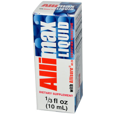 Allimax, Allisure AC-23 함유 Allimax Liquid, 1/3 fl oz(10 ml)