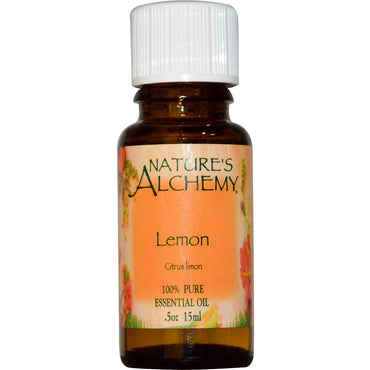 Nature's Alchemy, essensiell olje, sitron, 0,5 oz (15 ml)