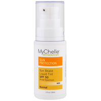 MyChelle Dermaceuticals, Tinte líquido protector solar SPF 50, normal, desnudo, 1 fl oz (30 ml)