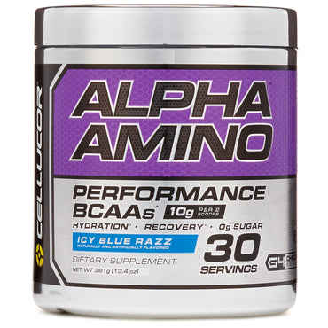 Cellucor, Alpha Amino, Performance BCAA, Icy Blue Razz, 13,4 oz (381 g)