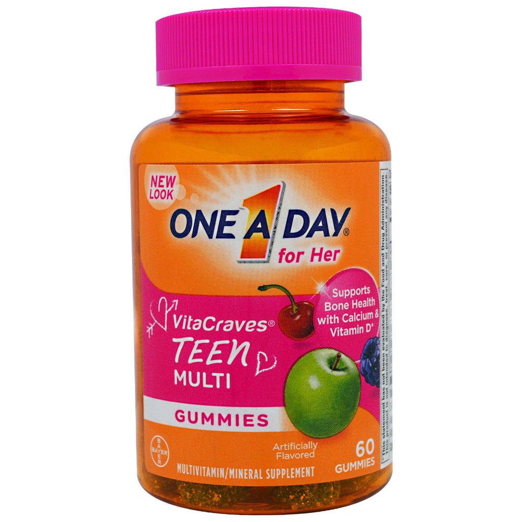 One-A-Day, For Her, VitaCraves, Teen Multi, 60 Gummies