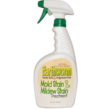 Earthworm, Mold Stain & Mildew Stain Treatment, Fragrance-Free, 22 fl oz (650 ml)