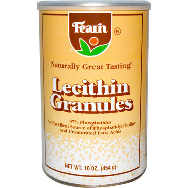 Fearn Natural Food, gránulos de lecitina, 16 oz (454 g)